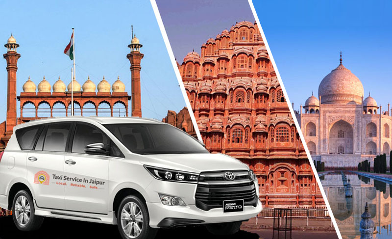 Delhi to Jaipur Taxi via Agra